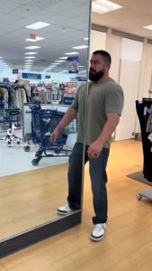 While their wives are shopping.