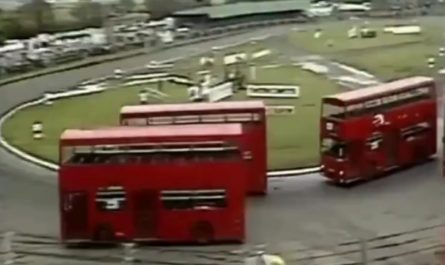 Who needs to watch Formula 1 when you can watch UK double-decker bus racing