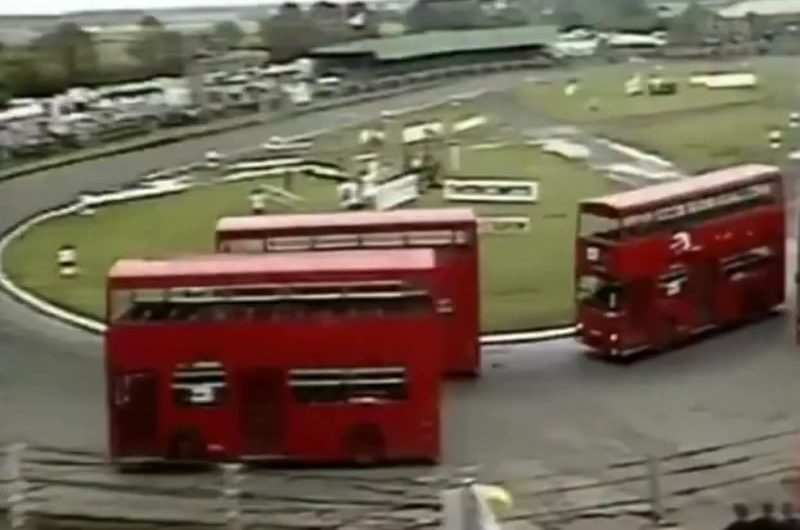Who needs to watch Formula 1 when you can watch UK double-decker bus racing