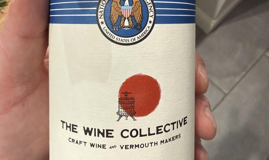 Wine bottle from the NSA offices.