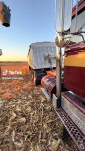 You can smell the diesel in cold, dry air...