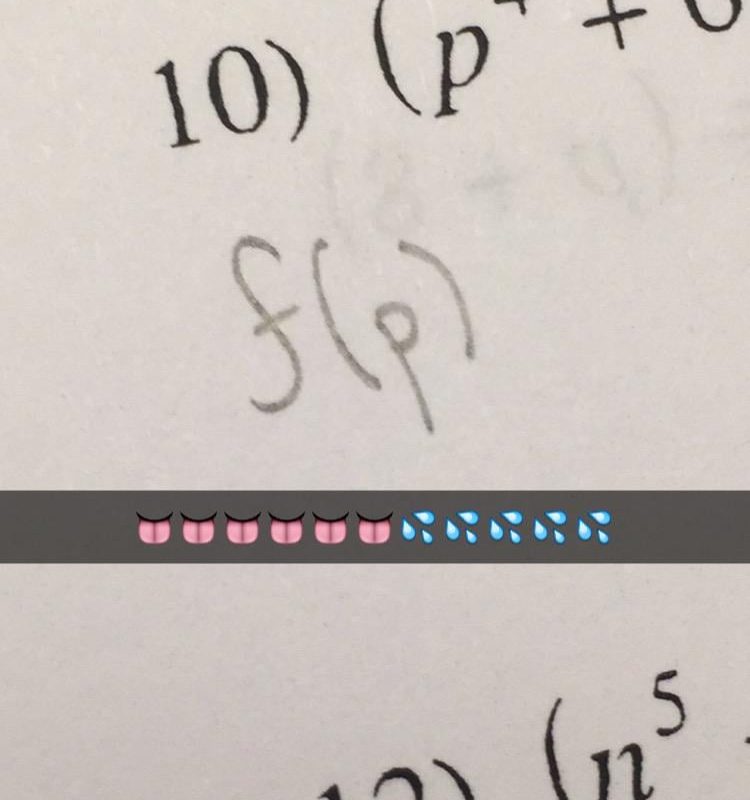 an old picture of some lucky penmanship on high school algebra homework