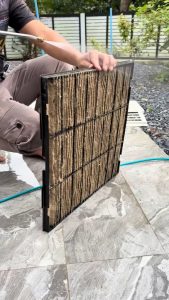 cleaning thick dust from this filter