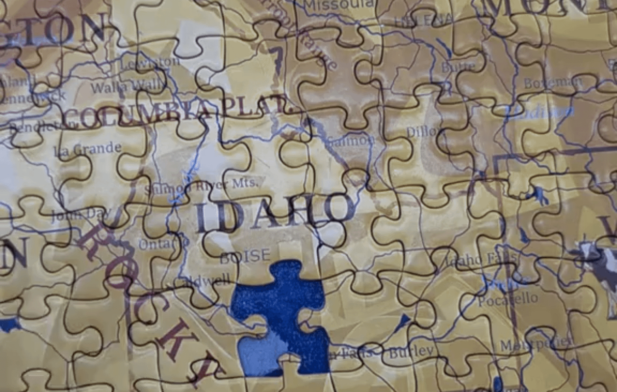 of a completed puzzle (60k pieces)