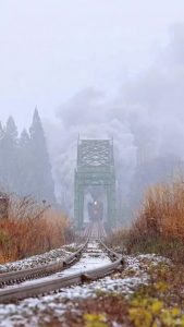 the approach of a train