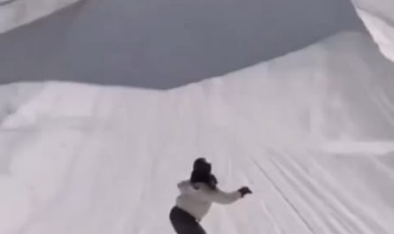 A 21-year-old Japanese snowboarder, Kokomo Murase, just landed a backside triple cork 1620. She's the first woman ever to do it.