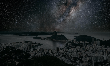 A city with the stars as their only light [Credit:Thierry Cohen]