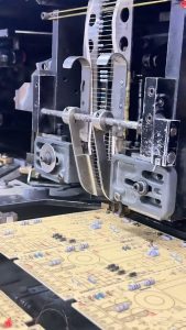 A rapid PCB assembly process in action