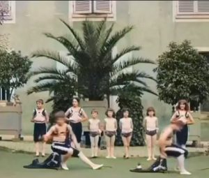 Acrobat 125 years ago in Paris 1896. Colorized and speed adjusted