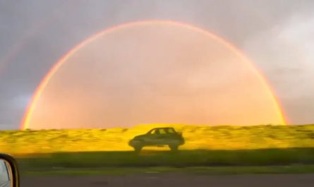 Amazing shot taken from a car window