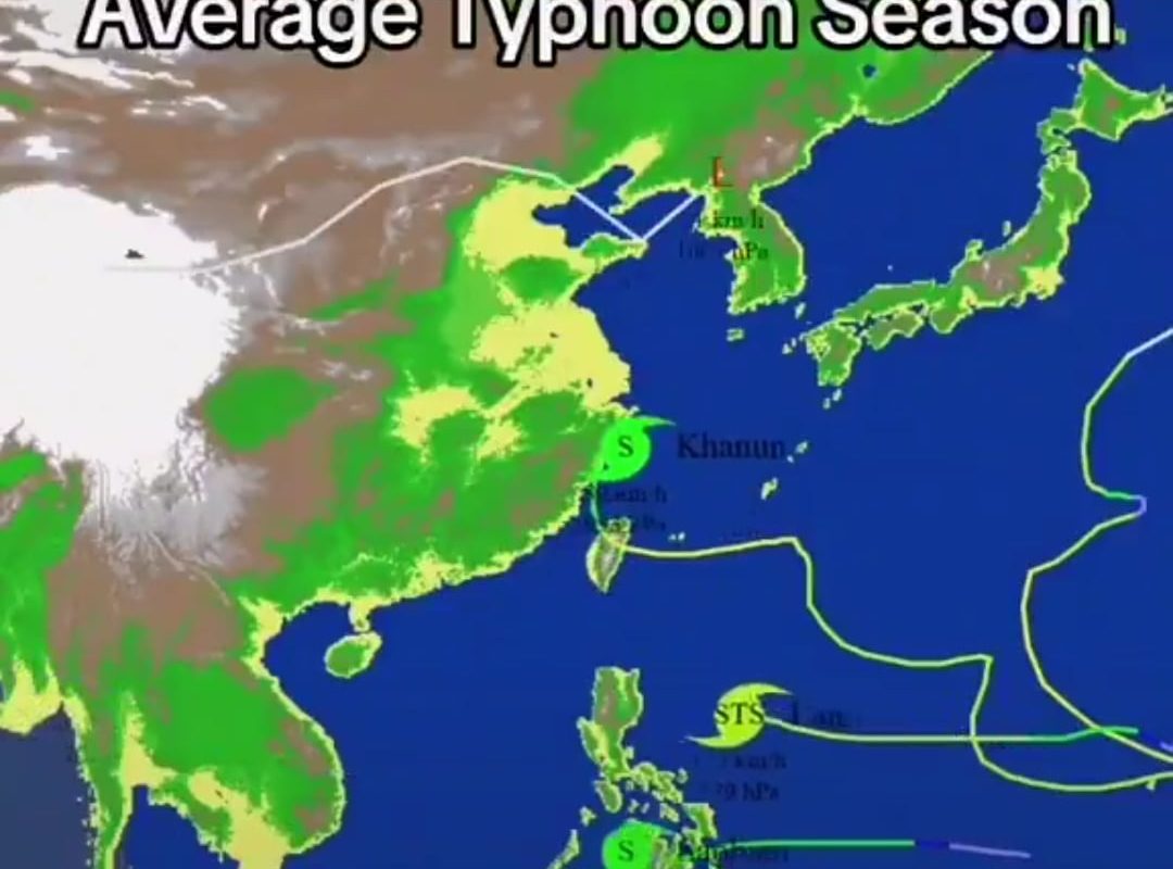 Average Typhoon Season in Southeast Asia