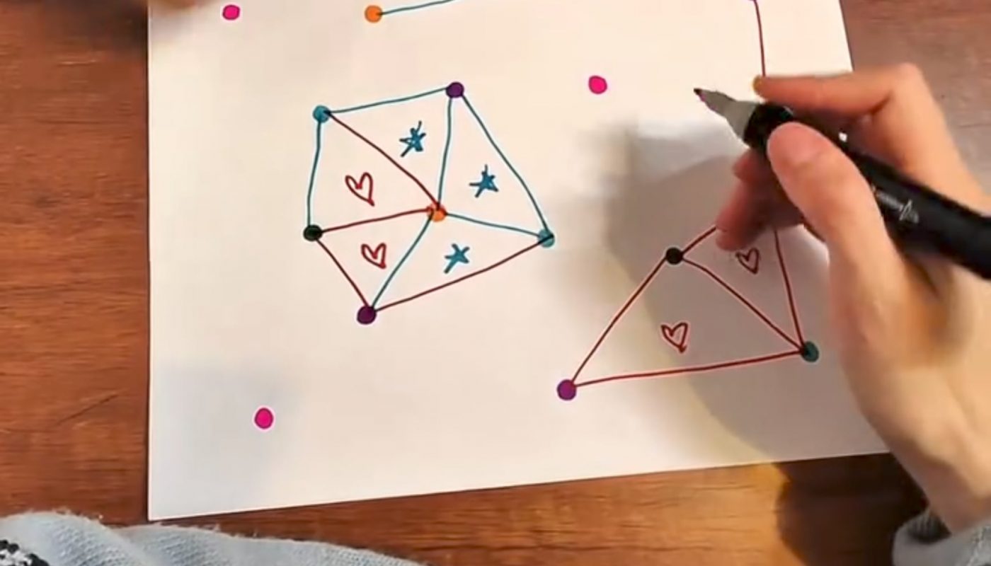 Board game, guess who win- heart or star