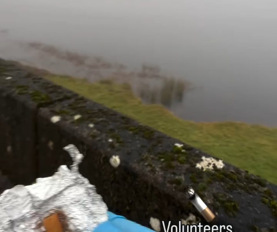 Border Collie is being trained as a forensic/detection K9 to track a cigarette underwater