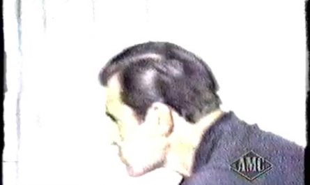 Cheyenne actor Clint Walker, showing off his custom build gym set up, He was 1.98m (6ft 6) and 115 kilos (240 pounds), interview circa late 1950s