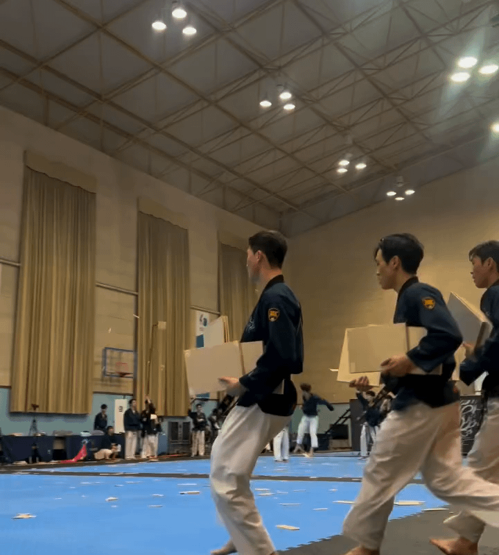 Choi Seung-won spin-kick 12 boards in a row