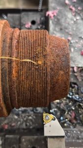 Derusting and maintenance of a machine