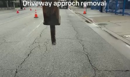 Driveway removal process