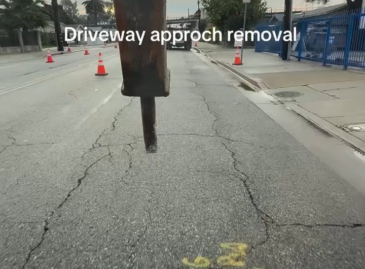 Driveway removal process