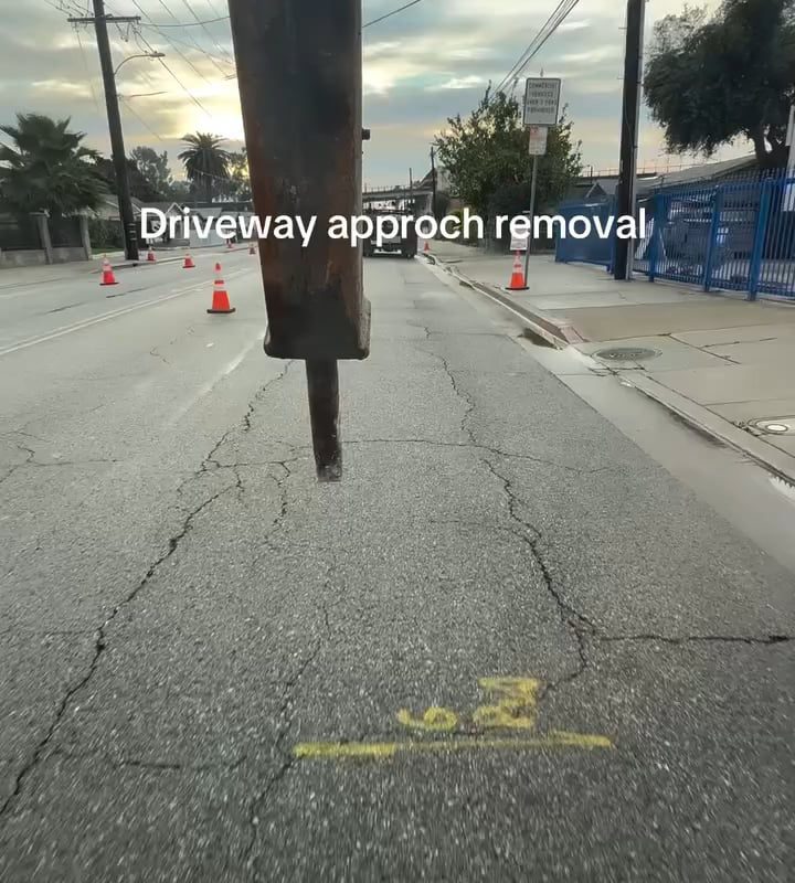Driveway removal process