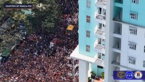 Every January 9th, millions of Filipino devotees participate in a grand procession, often barefoot, as an act of penance and devotion.  The celebration is centered around the Black Nazarene, a 16th-century image of Jesus Christ.
