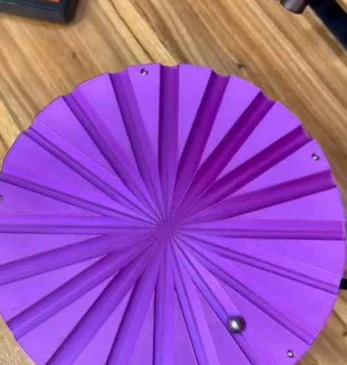 Every Sphere moves in a straight line making a perfect circle