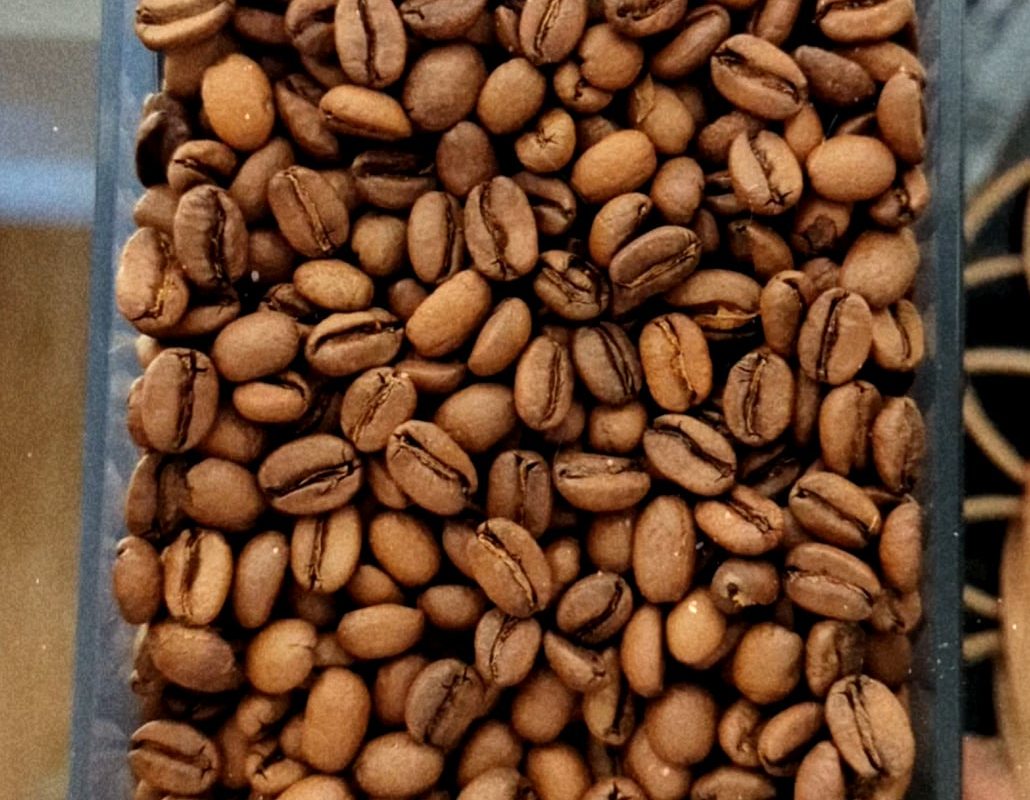 Freshly ground coffee