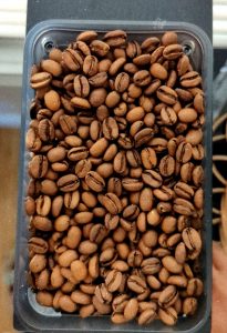 Freshly ground coffee