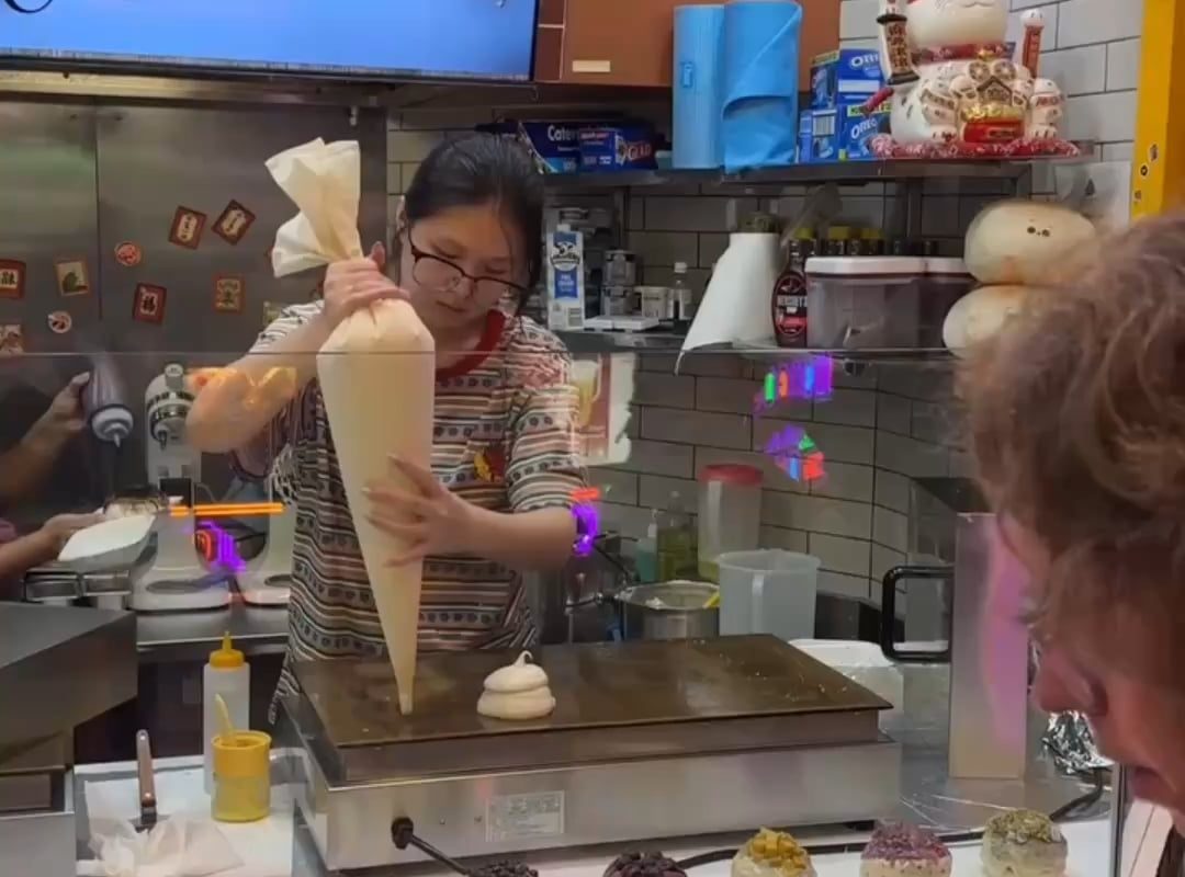 Japanese Pancakes in a pancake shop