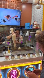 Japanese Pancakes in a pancake shop