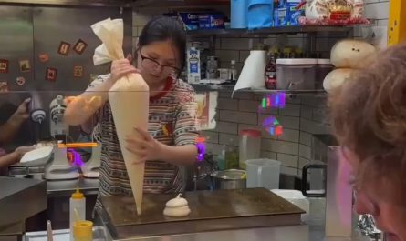 Japanese Pancakes in a pancake shop
