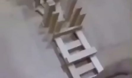 Jenga pieces getting knocked over