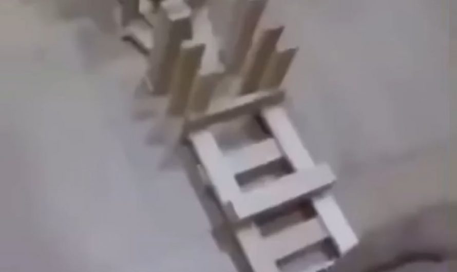 Jenga pieces getting knocked over