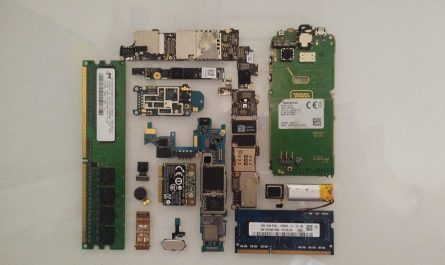 Knolled electronics' insides