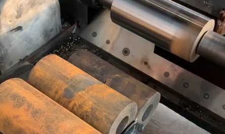 Machine finishing of iron products