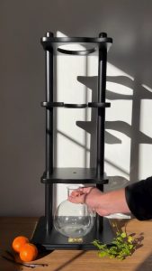 Making a Winter Mint Cold Brew using a Cold Brew Tower