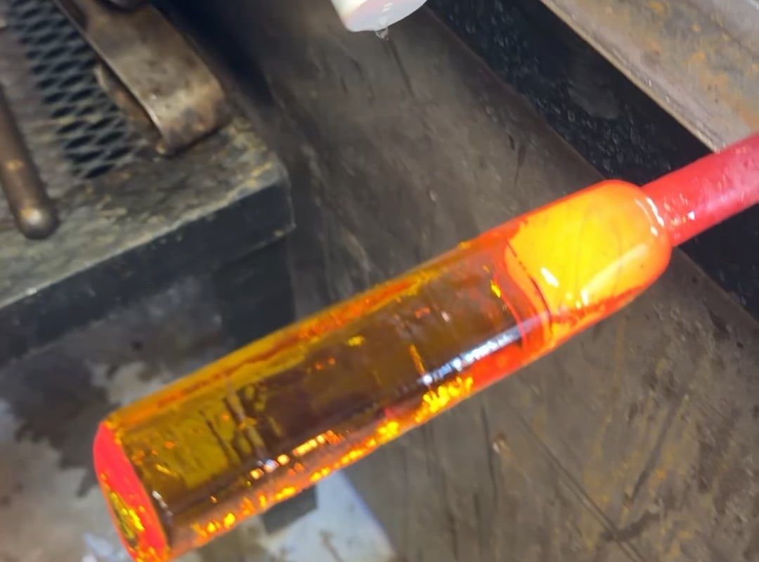 Making a heart out of glass