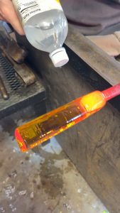 Making a heart out of glass