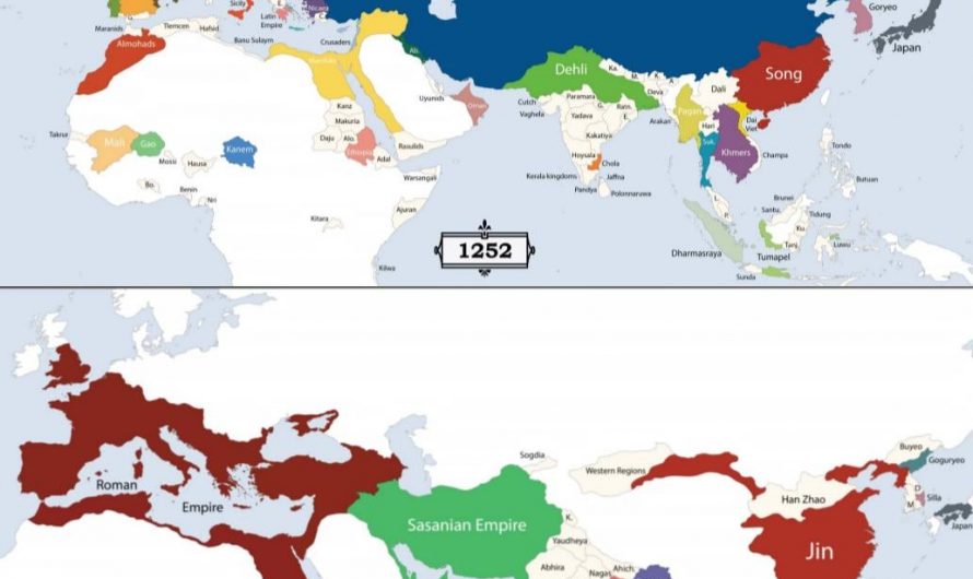 Many peole dont realize how huge the Mongol empire was at its peak. Here is a side by side comparison of the Roman and the Mongol Empire