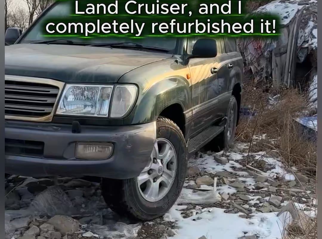 My boss gave me a 2005 Land Cruiser, and they completely refurbished it!