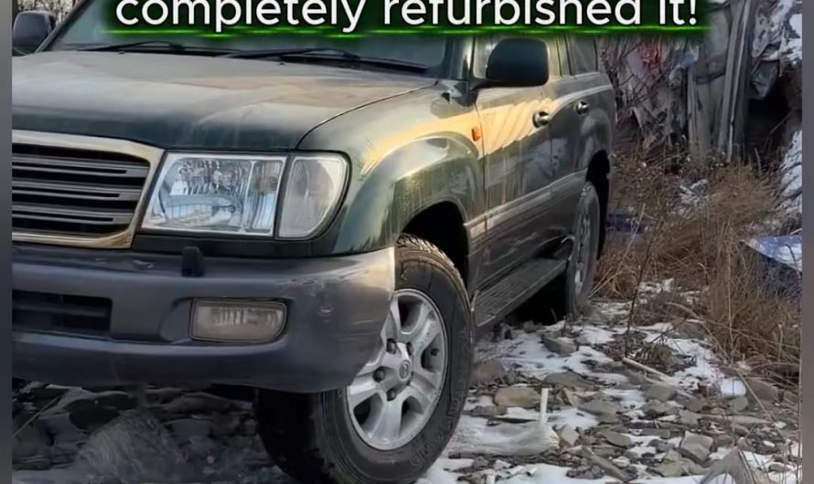 My boss gave me a 2005 Land Cruiser, and they completely refurbished it!