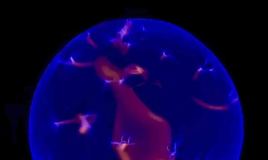 Plasma globe containing argon and nitrogen
