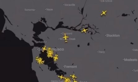 Private jets leaving the Bay Area last night