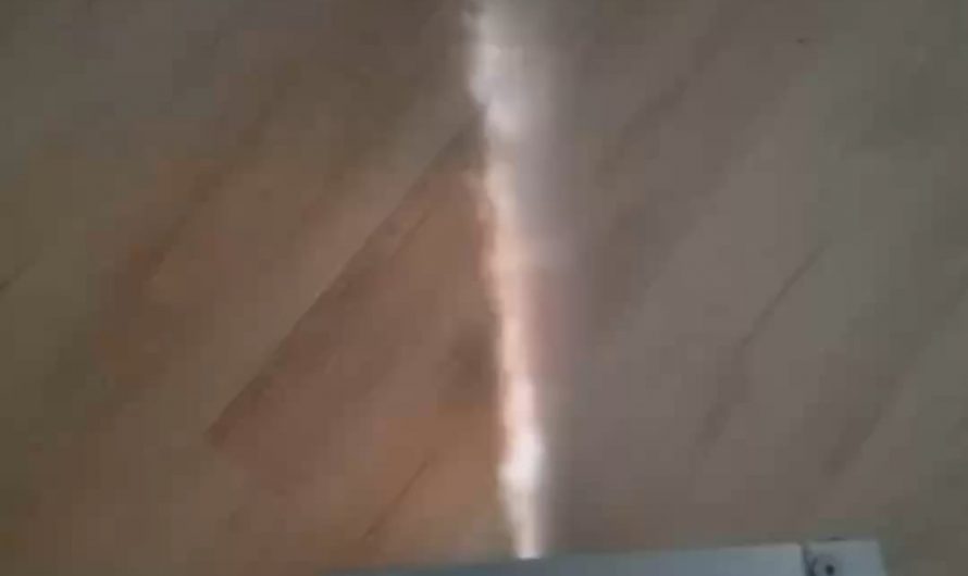 Projecting character holograms on haze created by a fog machine