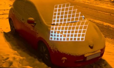 Projection mapping on a parked car