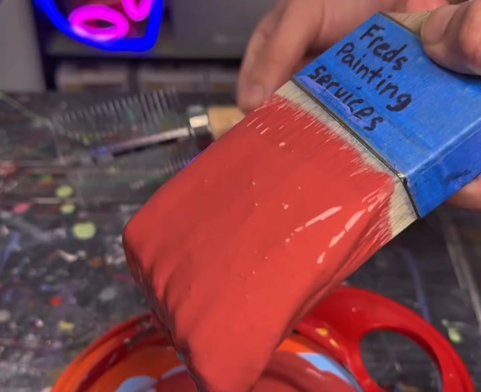 Satisfying Paint Brush-Off