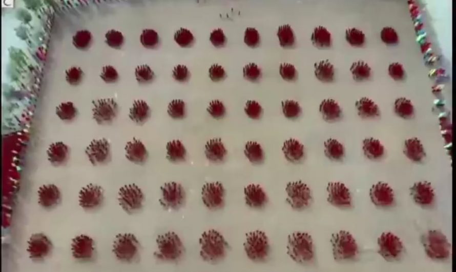 Shaolin Kung Fu training taking place in a monastery