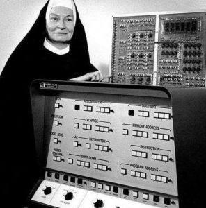 Sister Mary Kenneth Keller, a Catholic nun and pioneering computer scientist, became the first woman in the United States to earn a PhD in computer science in 1965, receiving her doctorate from the University of Wisconsin–Madison.