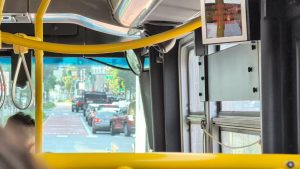Skipping traffic in the bus lane