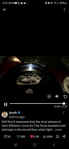 "Star Wars" Vinyl Records have holograms