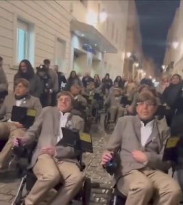 Stephen hawking fans paraded in spain